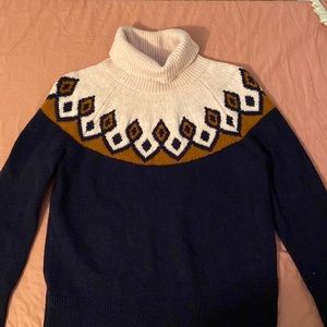J Crew Merino Wool Fair Isle Sweater L